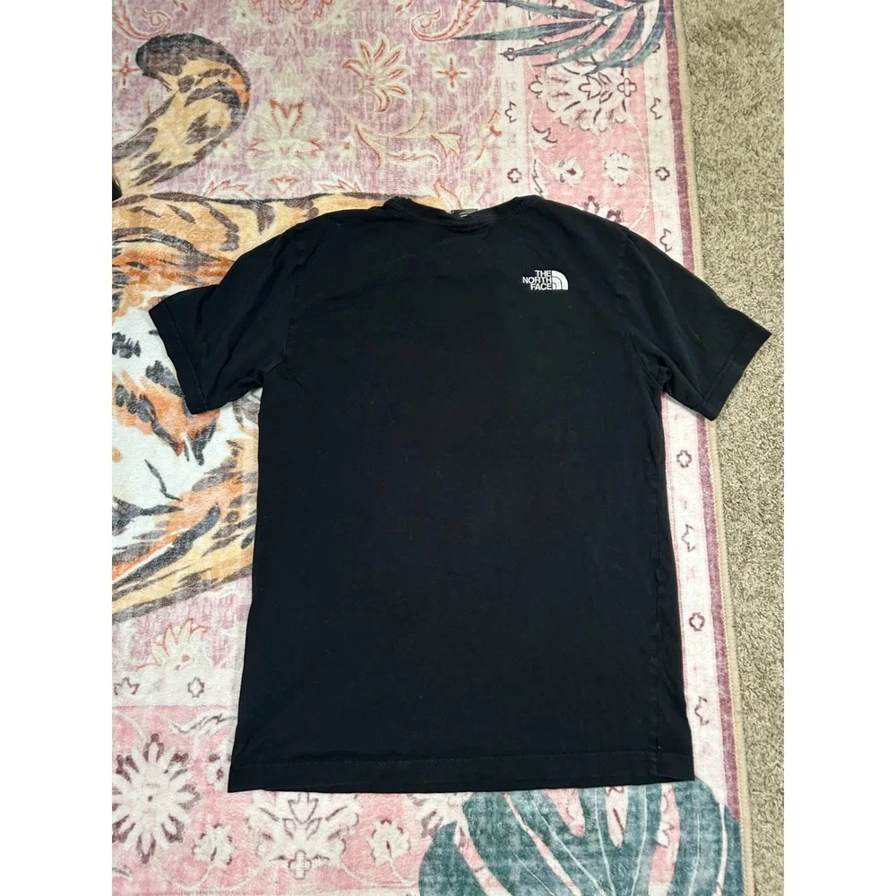 The‎ North Face Mens Black Mountain Graphic T Shirt Outdoors Size S *Flaws